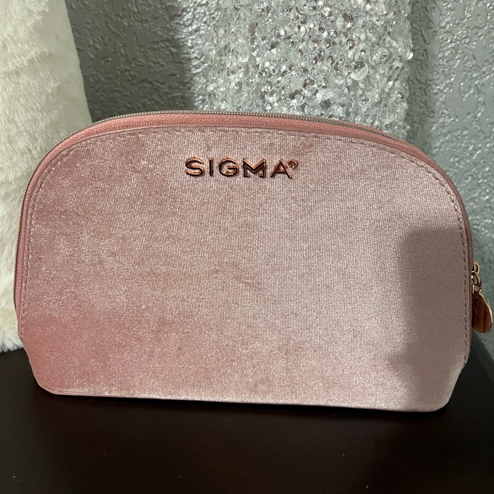 Sigma Beauty Rose Pink Cosmetic Bag New